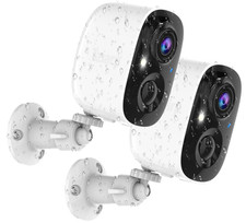 Cámaras de seguridad 2K inalámbricas con batería, visión nocturna y detección AI