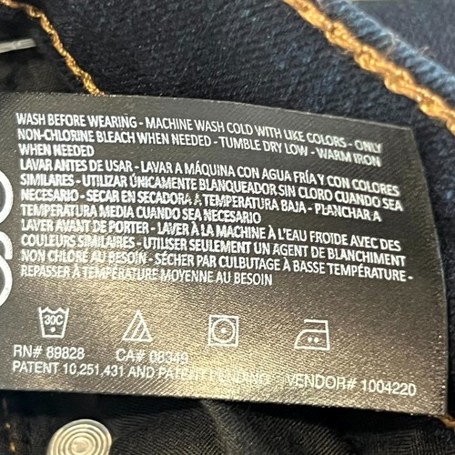 Gloria Vanderbilt Amanda Tapered Jeans Women's 16 Blue Cotton Slim Fit Mid-Rise - Picture 17 of 23