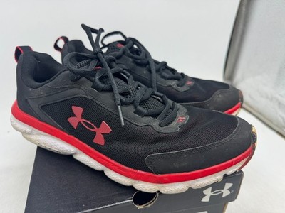Under Armour Charged Assert 9 Running Sneaker Mens Black Lace-Up Breathable - 10