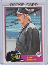 KIRK GIBSON ROOKIE CARD 1981 Topps #315 VINTAGE BASEBALL RC Los Angeles Dodgers. rookie card picture