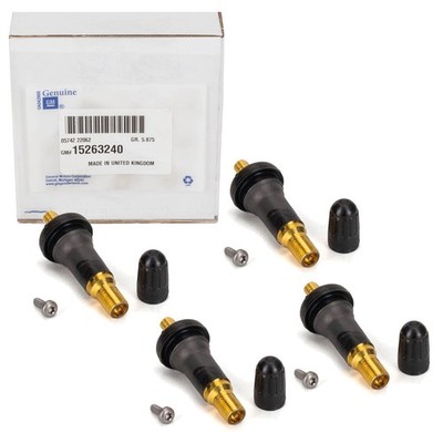 4x ORIGINAL Opel Reifenventil Gummiventil ADAM CORSA E MERIVA B MOKKA 15263240