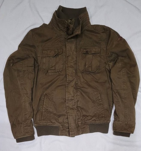 Men Ted Baker Jacket Green Cotton