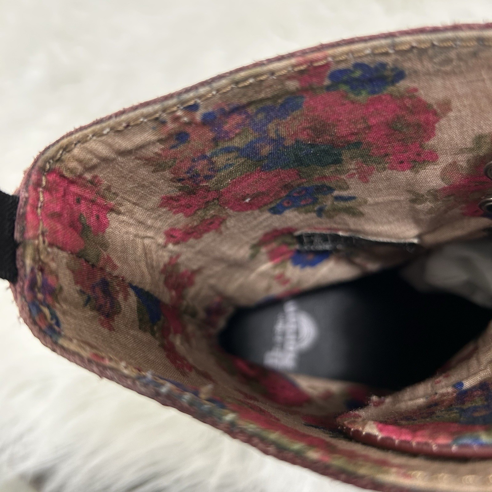 Dr Doc Martens Leyton Ankle Boots 7 Burgundy Leather Leyton Round Toe Combat thumbnail 10