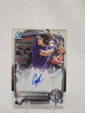 2025 Bowman Draft - Chrome Prospect Autographs Cameron Nelson #CPA-CN (AU, RC)