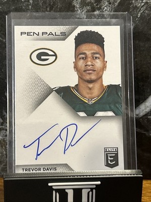 2016 Donruss Elite Trevor Davis Pen Pals Auto Rookie RC #PP-TD Packers