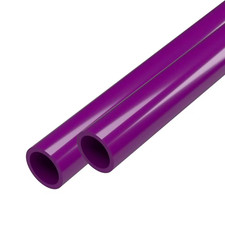 1/2 In. X 5 Ft. Furniture Grade Schedule 40 PVC Pipe in Purple 2-Pack 