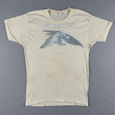 Vintage 1975 Rolling Stones Shirt Men's Large Tour Of The Americas Single Stitch