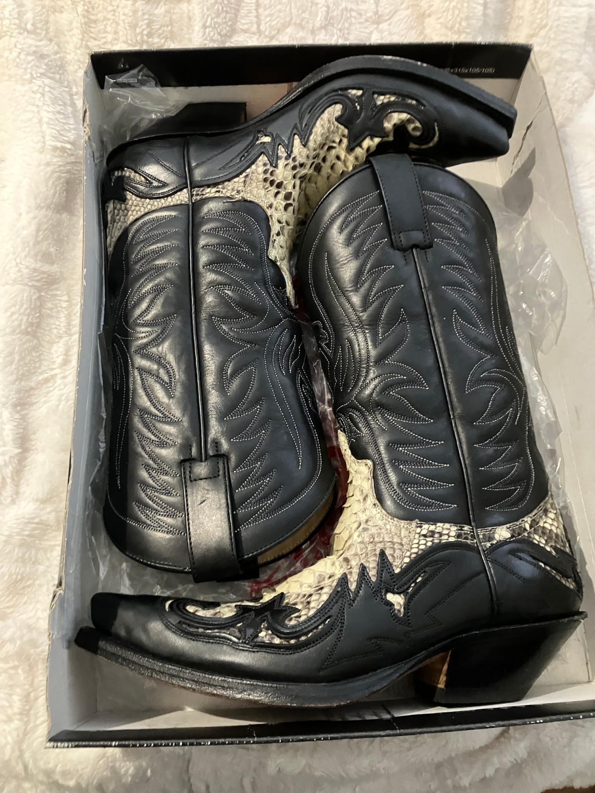 Sendra Boots Style 3241 Python Leather Western Co… - image 1