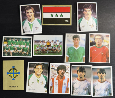 #ad 1986 Reyauca Copa Del Mundo Sticker Lot 12 Northern Ireland Whiteside Iraq $19.99