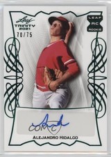 2021 Leaf Trinity Green 70/75 Alejandro Hidalgo #BA-AH1 Auto 2s2