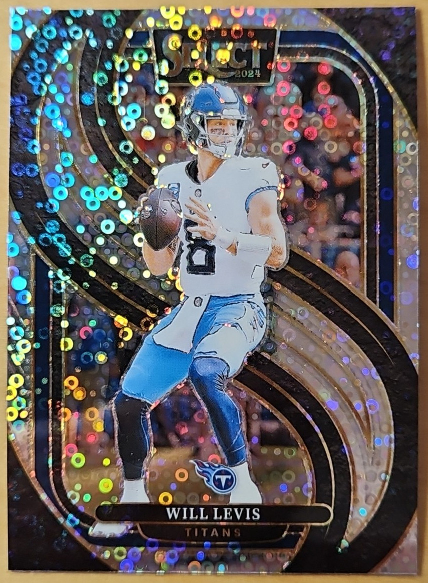 2024 Panini Select Will Levis #200 No Huddle Prizm Tennessee Titans NFL Card