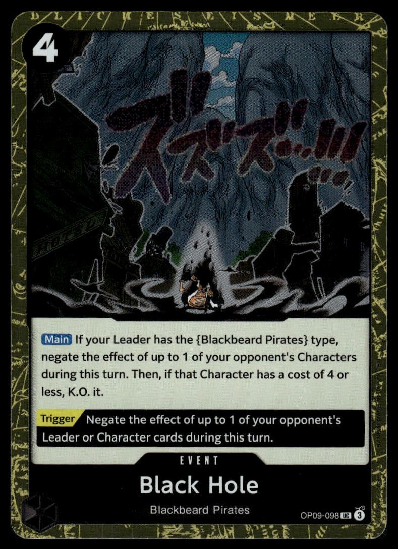Premium Booster -The Best- Vol. 2 #OP09-098 Black Hole (Pirate Foil)