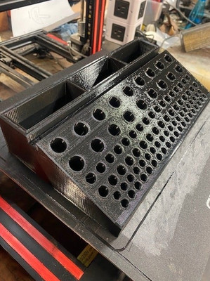 92-Hole Leather Craft Tool Organizer | PETG 3D Printed Punch & Stamp Holder