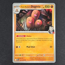 Team Rocket's Dugtrio 101/217 Uncommon ME: Ascended Heroes LP Pokemon Card