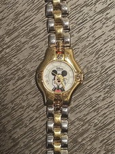 Vintage Disney Time Works Mickey Mouse Watch with Reversible Band