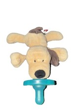 Wubbanub Puppy Dog Plush Pacifier Holder Baby Toy Lovey HTF