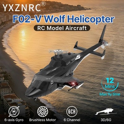 YUXIANG F02-V Airwolf 6-axis 3D 6CH Gyro Brushless 1/34 RC Helicopter Aircraft