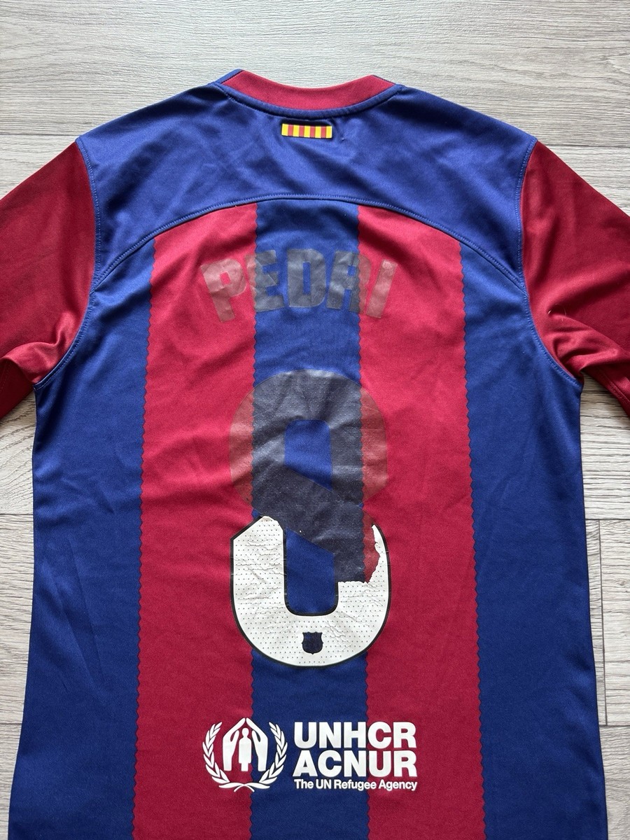 FC Barcelona Pedri 8番ジャージLサイズ Nike Nike Barcelona Home Pedri 8 Jersey 2025-2026 (Champions League)