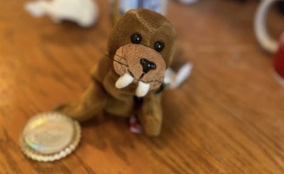 Vintage Coca Cola Greenland Waller the Walrus Plush Stuffed Animal