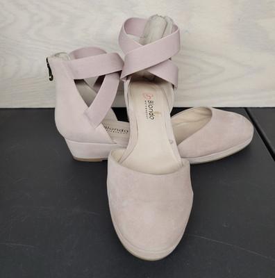 Blondo Women's SZ 11 Empeigne Cuir Strappy Sandal Leather Waterproof Pink Zipper