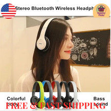 Wireless Bluetooth 5.0 Headphones Headset Over-Ear FM Radio MIC Foldable T