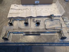 Delta Nicoli 4-Piece Bath Set Towel Bar, TP Holder, Towel Holder, Hook- Chrome