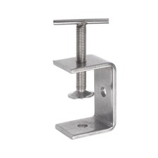 Stainless Steel C-Clamp, 60mm Wide Jaw Opening with T-Bar Handle