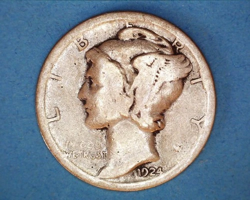 1924-S MERCURY DIME  VG+ **1203-5C