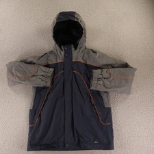 REI Jacket Boys M 10/12 Blue Nylon Windbreaker Rain Jacket