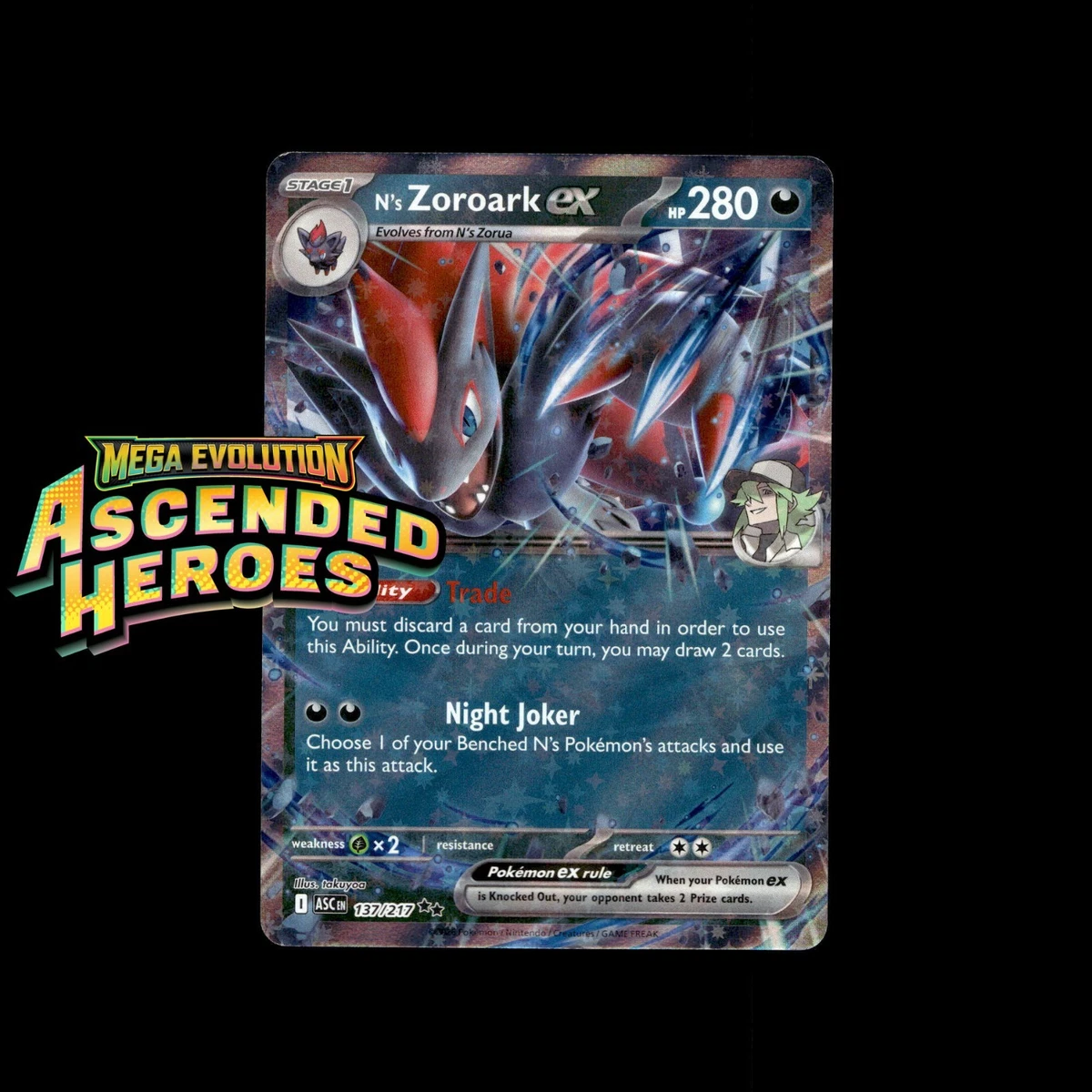 N's Zoroark Ex Pokémon TCG Cards for sale | eBay