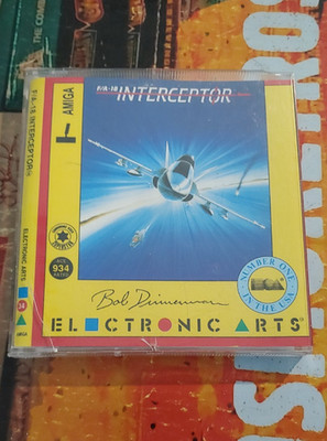 F/A 18 Interceptor (EA 1987) Commodore Amiga (Disk, Manual, C, Box) works 16-bit