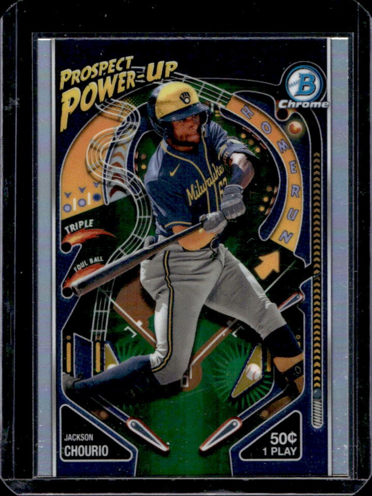 2024 Bowman Jackson Chourio Prospect Power Up Rookie RC #PP-6 Brewers