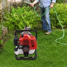 2 Stroke Gasoline Water Pump Gas-Powered Semi-Trash Irrigation Transfer Pump New