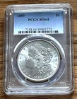 1889 P Morgan Silver Dollar PCGS MS64