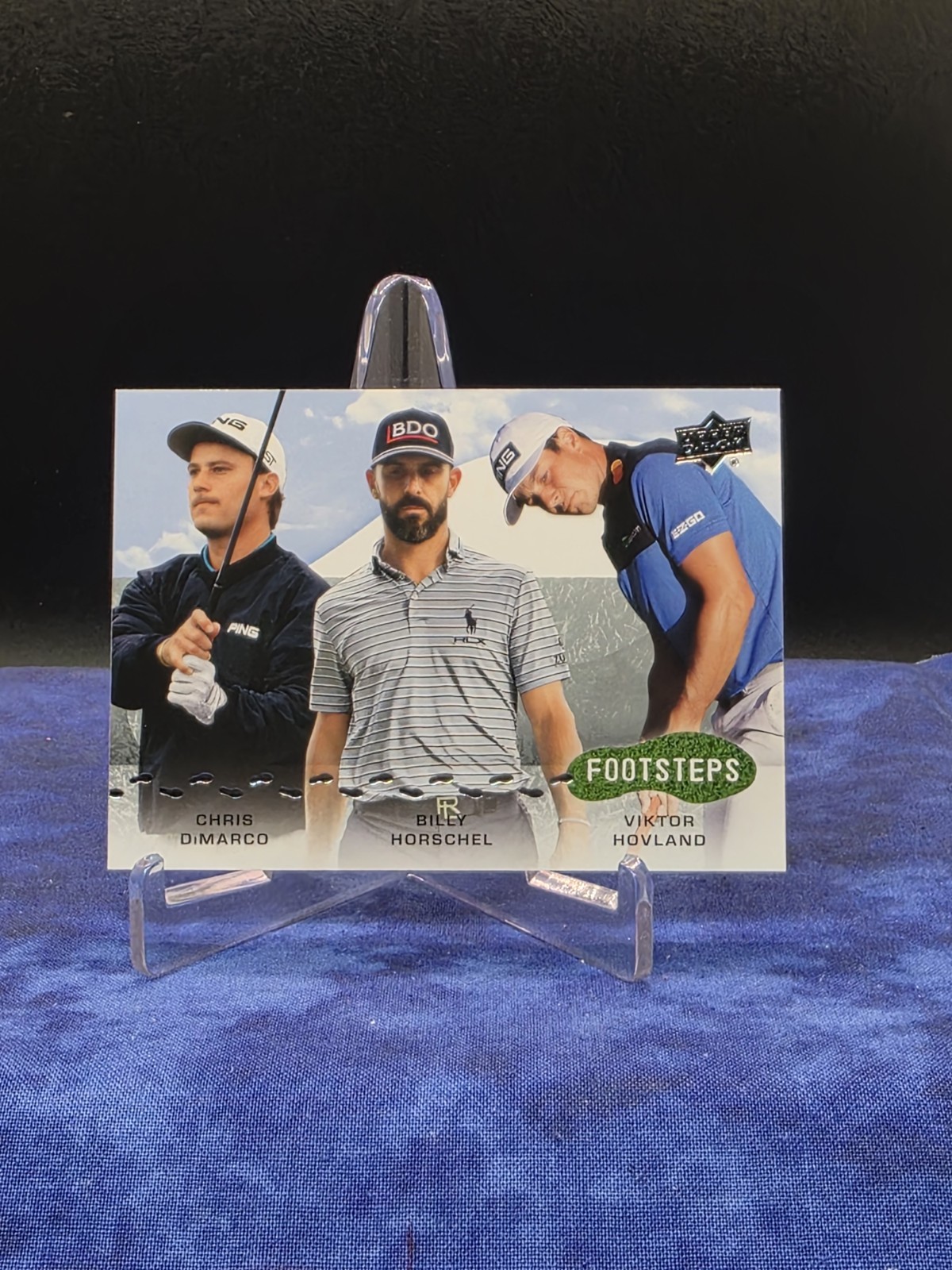 2024 Upper Deck Golf -FOOTSTEPS- Chris DiMarco, Billy Horschel, Viktor Holland