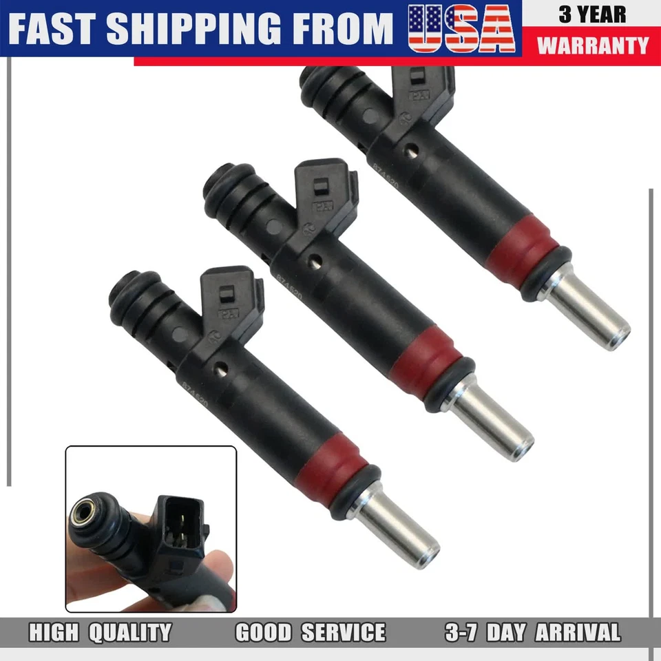 Set of 3 Fuel Injector For SeaDoo 4-Tec GTX RXT RXP Speedster Wake 215 420874520 Foto 3 de 4