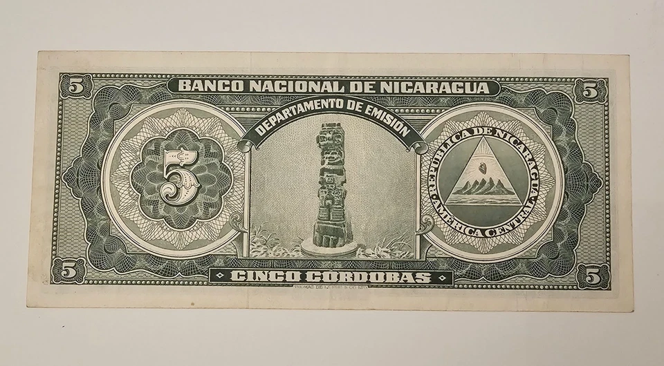 Nicaragua 1957 5 Cordobas Foto 2 de 4