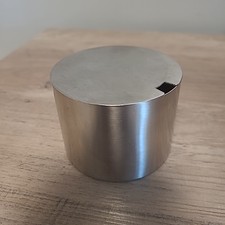 Stelton Arne Jacobsen Sugar Bowl Cylinder Line Stainless Steel MCM ~c