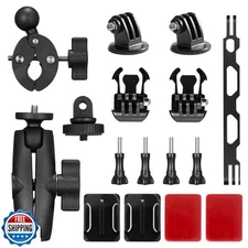 AKASO Action Camera Motorcycle Kit Compatible EK7000/EK7000 Pro/Brave 4/Brave