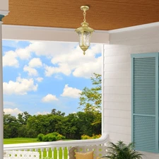 Livex Lighting - Oxford - 1 Light Outdoor Medium Pendant Lantern-17.5 Inches