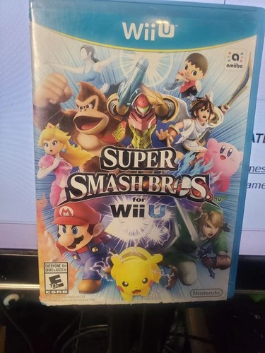 Super Smash Bros. (Wii U, 2014) COMPLETE WITH MANUAL