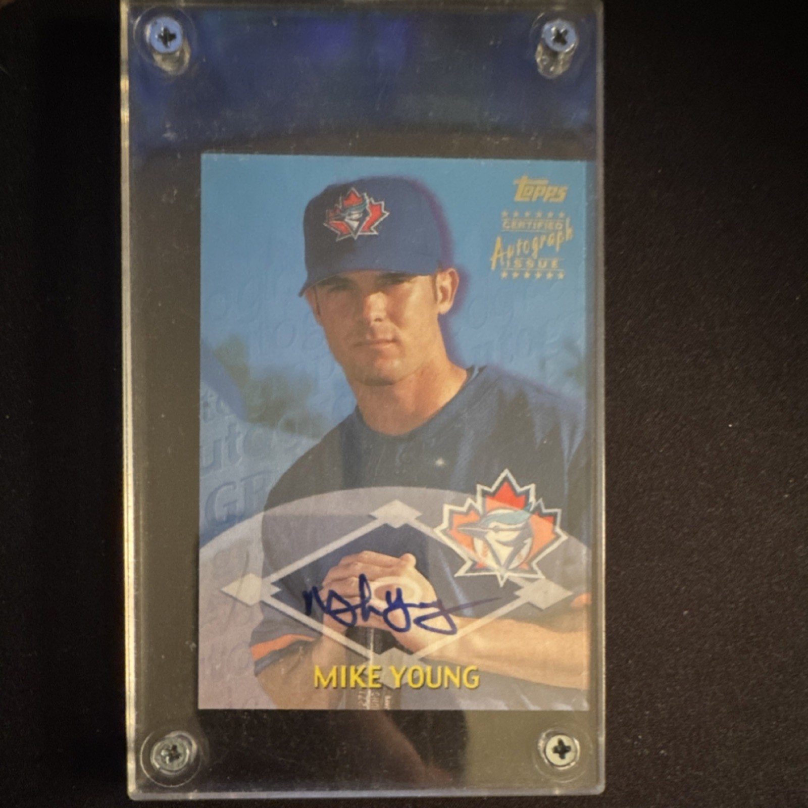 2000 Topps Traded Mike Young Toronto Blue Jays #TTA46 Autograph Card