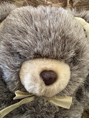 Vintage Kmart Plush Gray Bear Hugger Bear Plush 14'' HTF