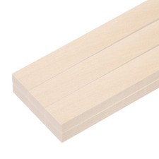 6 bâtonnets en bois, 3/8"x4/5"x12" pour DIY - cubes rectangulaires