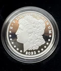 2023-S MORGAN SILVER DOLLAR PROOF/GENUINE U.S. 99.9% SILVER COIN/WITH BOX & COA