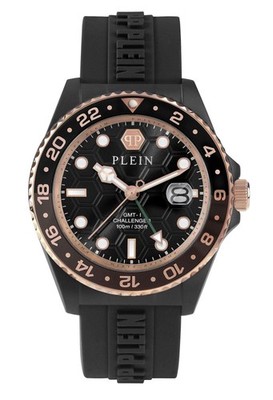 Philipp Plein Gmt-I  Challenger Stainless Steel 44mm Quartz Wristwatch 763061513