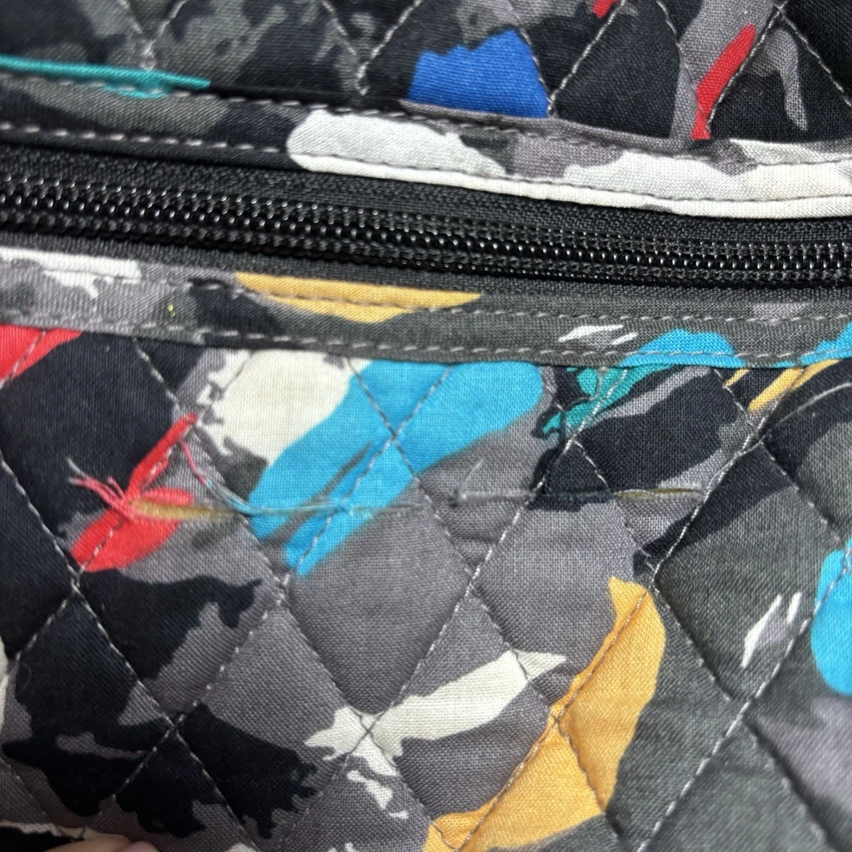 This is a Vera Bradley Small Duffel Travel Bag in the Splash Floral pattern. - Image 4 of 4