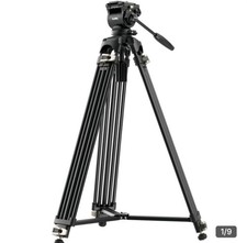 SmallRig 73" Pro Camera Tripod, Heavy-Duty Video Tripod w/ Manfrotto QR Plate