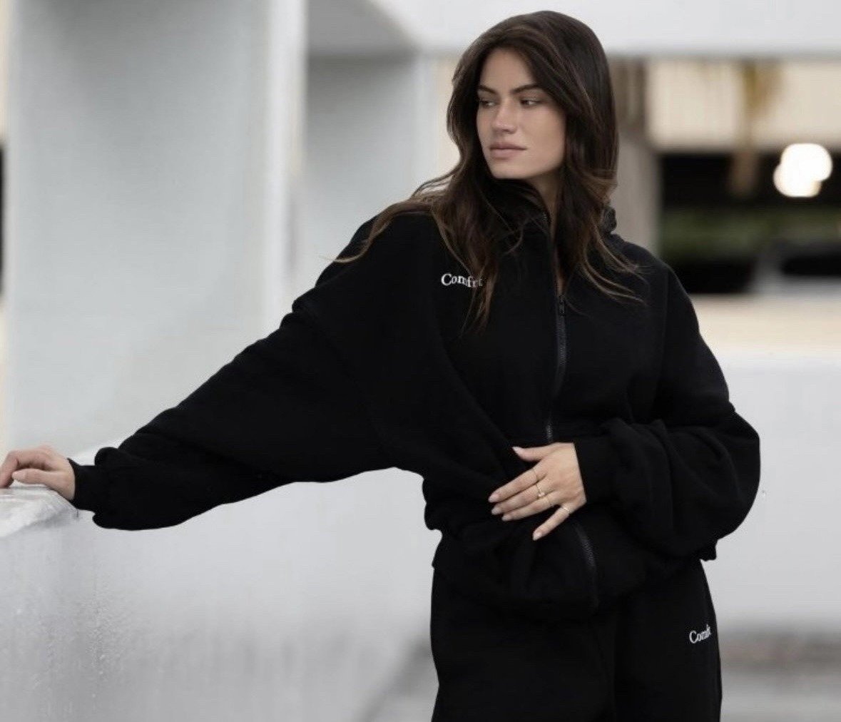 Comfrt Cloud Zip Hoodie Midnight Black Oversized S Zip Hoodie Unisex Men Women S