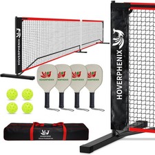 Pickleball Net for Driveway, Portable Pickleball Net System with Regualtion S...